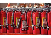 Extintores na Vila Romana